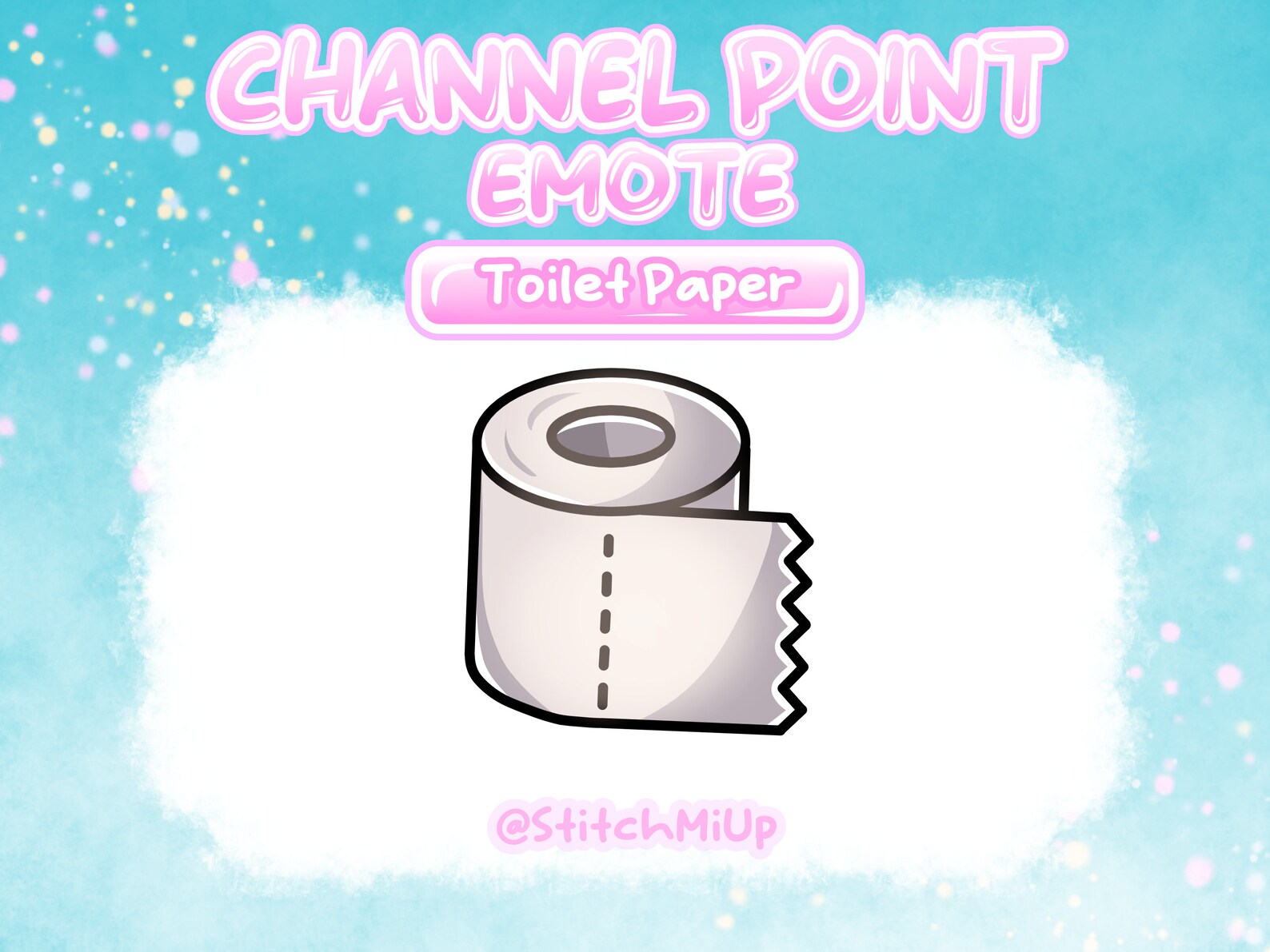 Toilet Paper Channel Point / Emote / Badge for Twitch Stream Discord ...