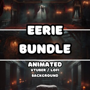 ANIMATED BACKGROUND - Eerie Bundle (loop, 4k) VTUBER / Stream Background / Video Background / Lo-fi / D&D