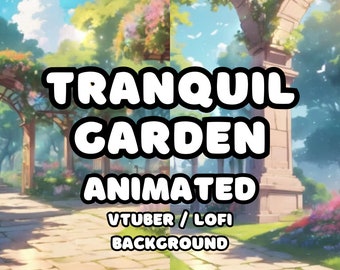 FUNDO ANIMADO - Pacote Tranquil Garden, Palácio, Princesa (loop, 4k 60 fps) VTUBER / Lo - Fi / Dungeons and Dragons / Stream Background