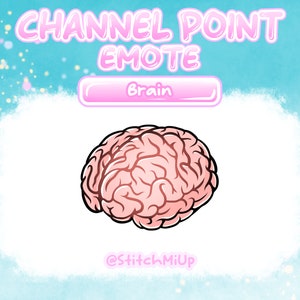 Brain Channel Point / Emote / Badge for Twitch Stream Discord Youtube l Halloween / Smart