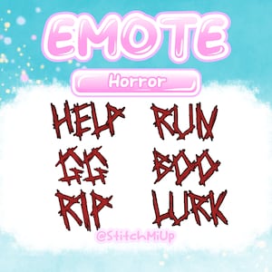 Horror Emote Bundle for Twitch, Discord, Youtube