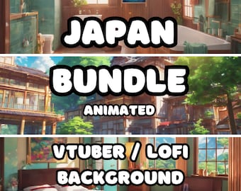 ANIMATED BACKGROUND - Japanese House Bundle (loop, 4k) VTUBER / Stream Background / Video Background / Lo-fi / D&D