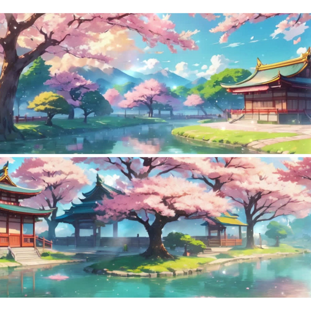 ANIMATED BACKGROUND Sakura Park, Cherry Blossom, Hanami loop, 4k 60 Fps ...