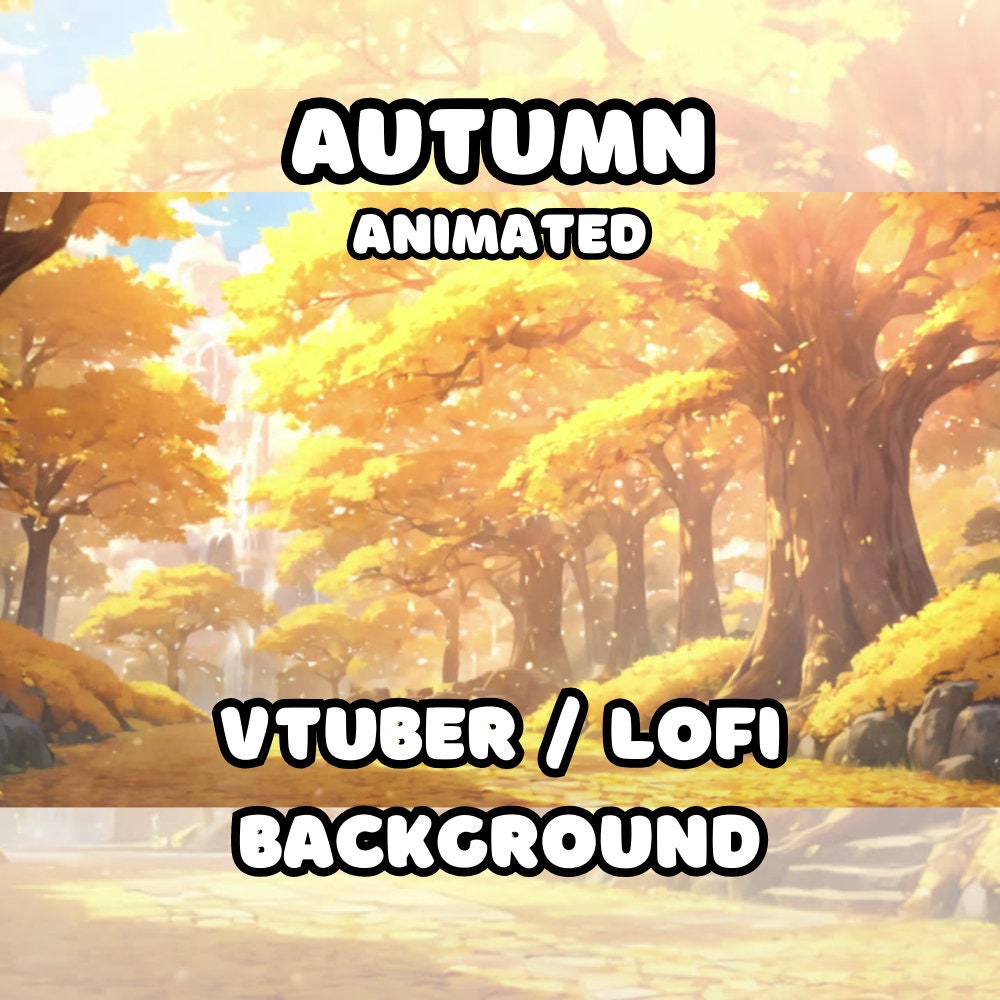 White Fall Animation ANIMATED BACKGROUND - Autumn, Golden Leaves, Fall (loop, 4k 60 Fps ...