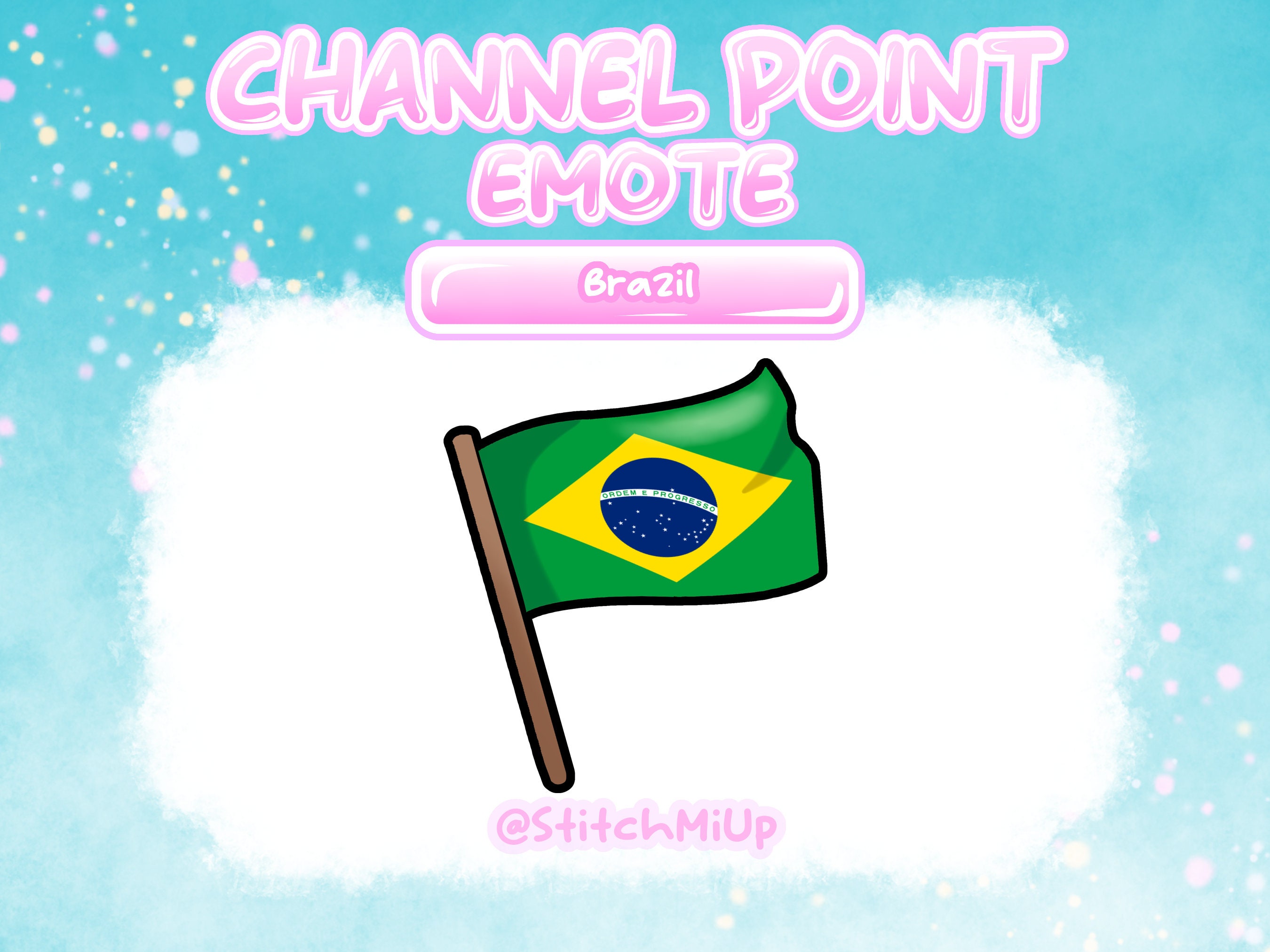 Shewal Point Brazil Brazil Emote / Channel Point / Badge for Twitch Stream Discord Youtube ...