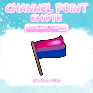 Bisexual Flag Pride Emote for Twitch, Discord, Youtube l Pride Emote / LGBTQIA+ / Flag Emote / Twitch Emote LGBTQ / Channel Points