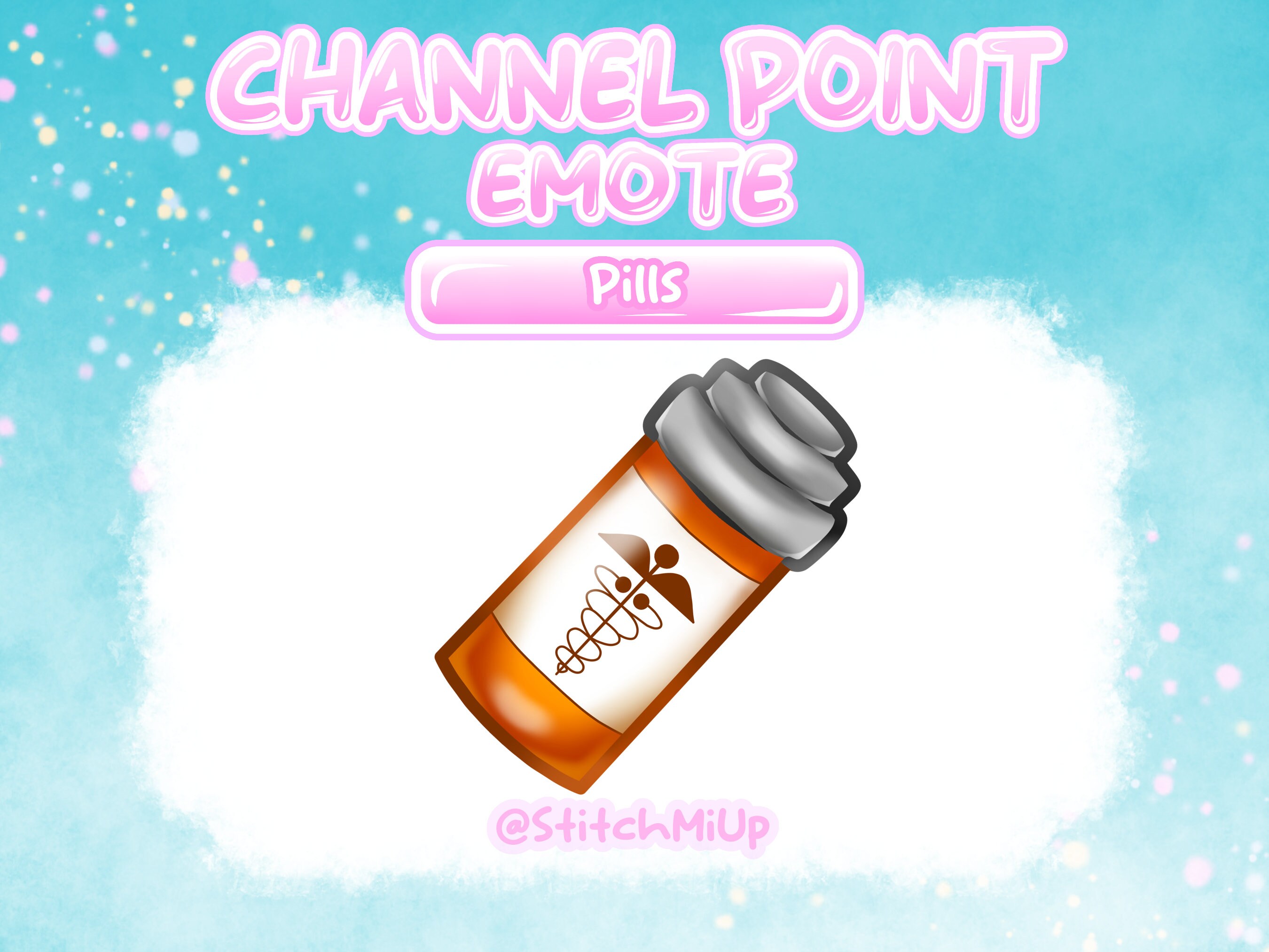 Phasmophobia Sanity Pills Emote / Channel Point / Badge for Twitch