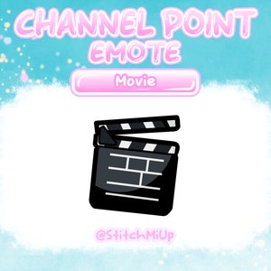 Clapboard Channel Point / Emote / Badge for Twitch Stream Discord Youtube l Clip Emote