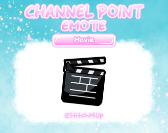 Clapboard Channel Point / Emote / Badge for Twitch Stream Discord Youtube l Clip Emote