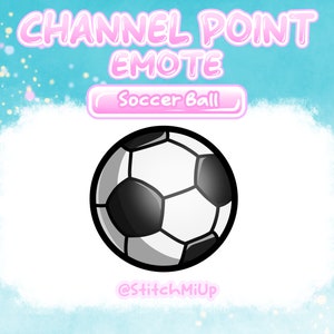 Soccer Ball Channel Point / Emote / Badge for Twitch Stream Discord Youtube l Football - Fifa