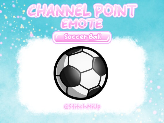 Soccer Ball Channel Point Emote Badge for Twitch Stream Discord Youtube l Football Fifa