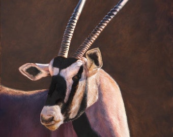 Beautiful Hand Made South African Pottery of a Gemsbok