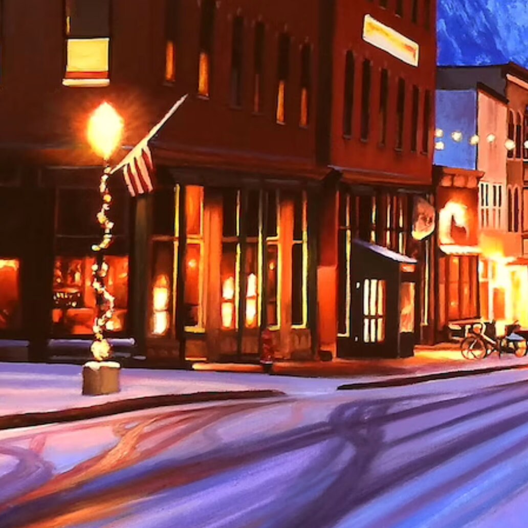 Telluride Colorado Painting - Downtown Street Art Featuring the San ...
