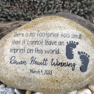Child Loss Memorial Stone.  Parent Loss of Child.  Remembrance Garden Stone.  Gift of Sympathy for Family.  Infant Loss.