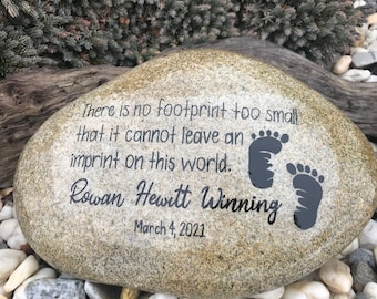 Life Honoring Garden Stone *Personalized Listing* Child Loss Memorial Stone. Parent Loss of Child. Gift of Sympathy for Family or Friend.