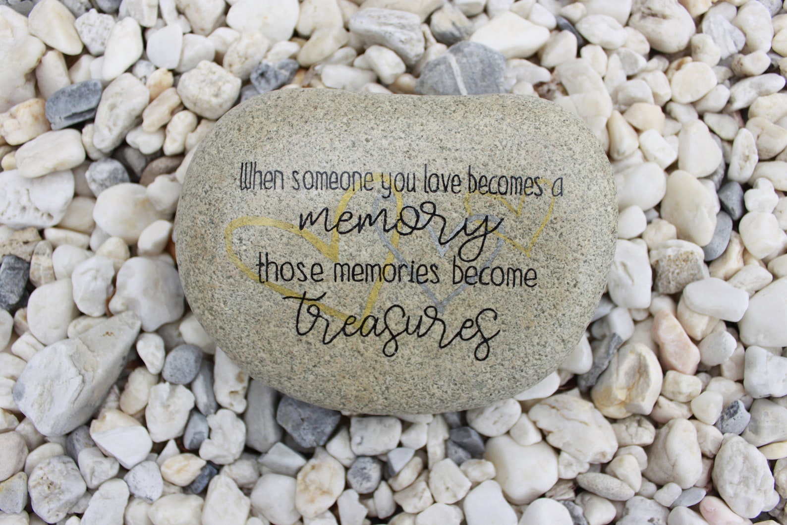 Large Remembrance Garden Stone. Sympathy Gift for Family Etsy