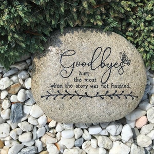 Funeral Gift for a Friend.  Unique Gift of Sympathy.  Memorial Garden Stone.  Butterfly Garden Memorial.