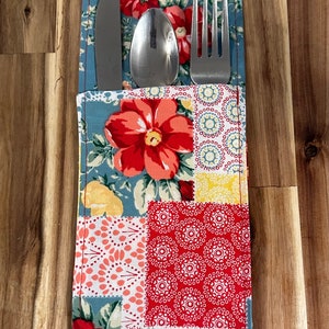 Pioneer Woman Silverware Sleeve, Handmade
