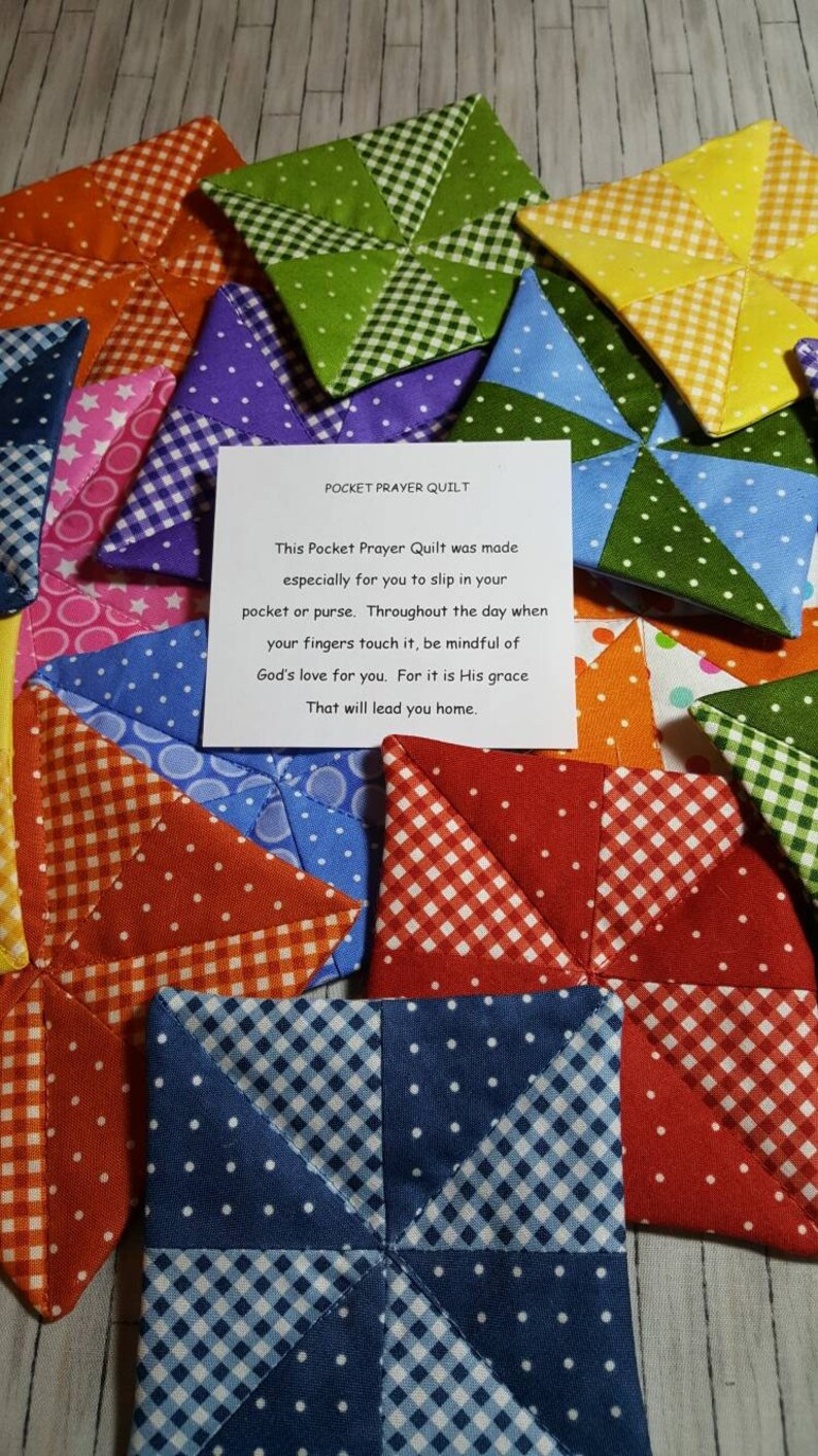 Pocket Prayer Quilts Free Shipping Etsy