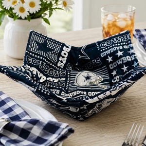 Dallas Cowboys NFL Microwave Reversible Bowl Cozy - Gifts for Cowboys Fans