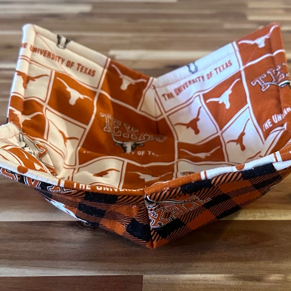 UT Longhorns Reversible Microwavable Bowl Cozy