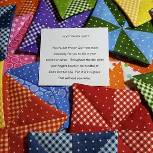Pocket Prayer Quilt with Card