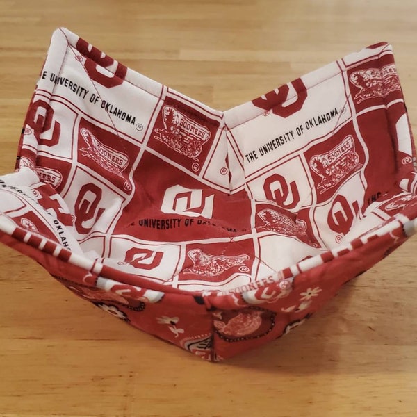 Oklahoma OU Reversible Microwavable Bowl Cozy