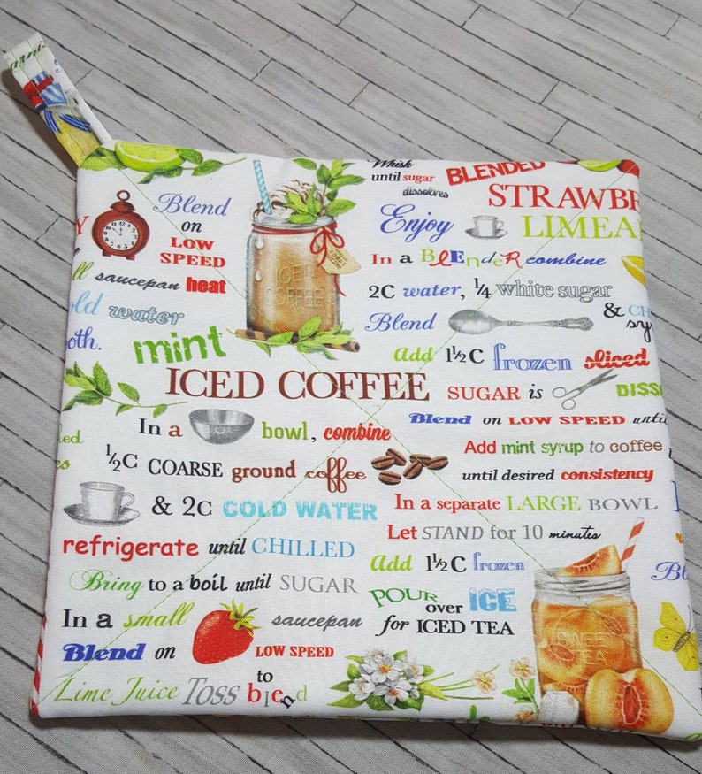 Summer Beverages Hot Pads Kitchen Kitchen Decor Iced Coffee Recipes Potholders