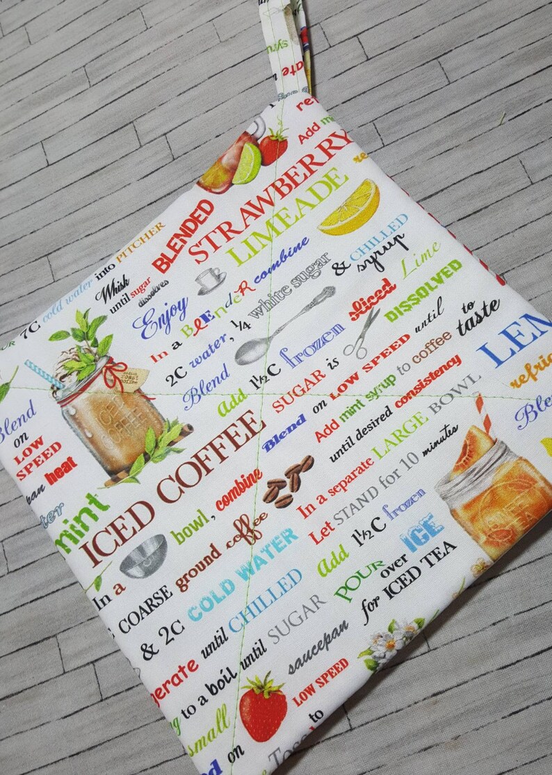 Summer Beverages Hot Pads Kitchen Kitchen Decor Iced Coffee Recipes Potholders