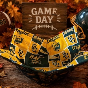 Baylor Bears Microwavable Reversible Bowl Cozy - Gift for Baylor Fans - Baylor Kitchen Decor - Baylor Dorm Room Essentials