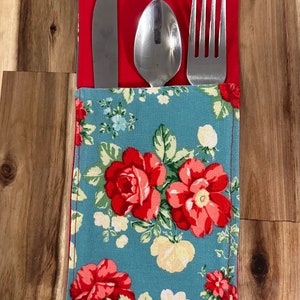 Pioneer Woman Silverware Sleeve, Handmade