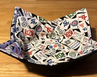 Mahjong Handmade Microwavable Bowl Cozy