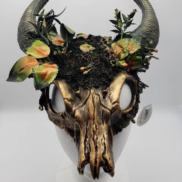 Ancestral Demon Mask Horned Woodland Fairy Shaman Witch Doctor