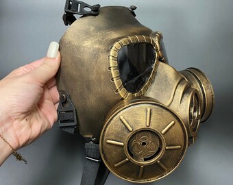 スチームパンク ガスマスク 「泥眼」 ゴールドガスマスク | スチームパンクポスト黙示録ディーゼルパンク
