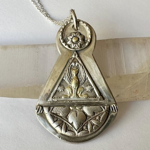 new sterling sphinx pendant necklace