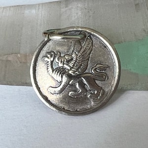 new reproduction griffin pendant, 960 silver
