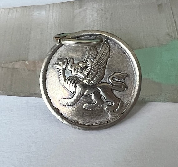 New Reproduction Griffin Pendant, 960 Silver - Etsy