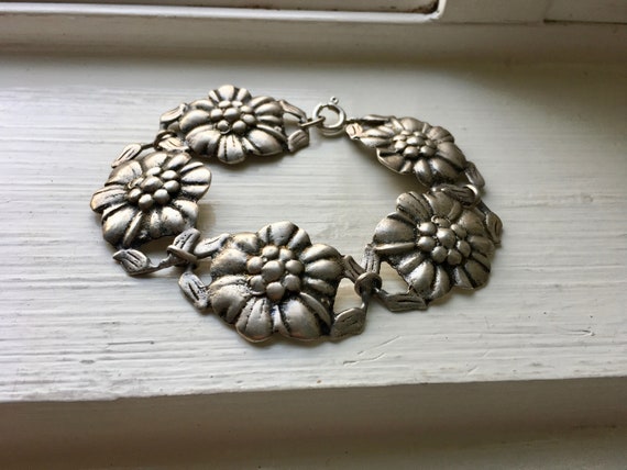 SILVER925 FLOWER BRACELET/シルバー/ブレスレット