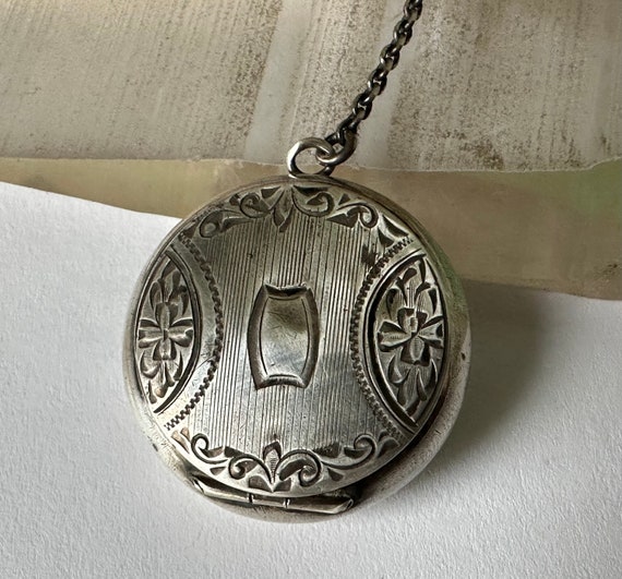 vintage sterling locket pendant - image 7