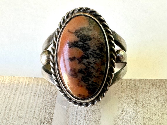 vintage sterling and petrified wood southwestern … - image 5
