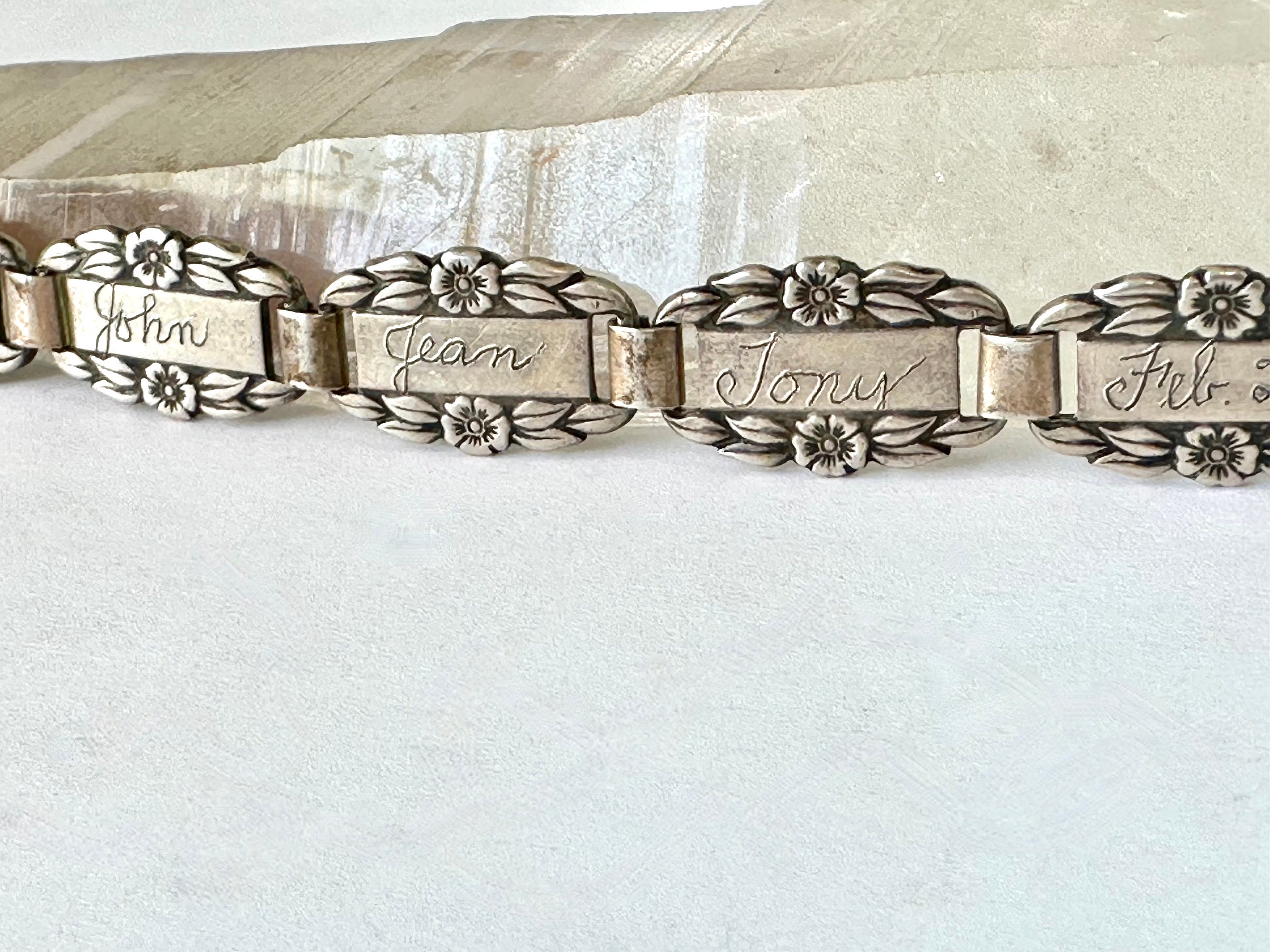 Sterling forget me not bracelet deals