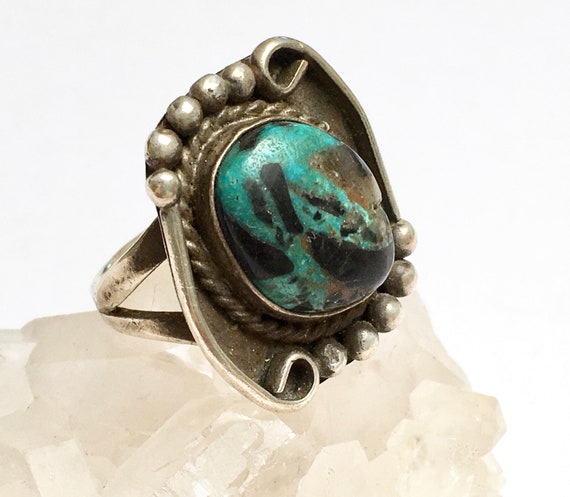 vintage sterling and awesome turquoise southweste… - image 1