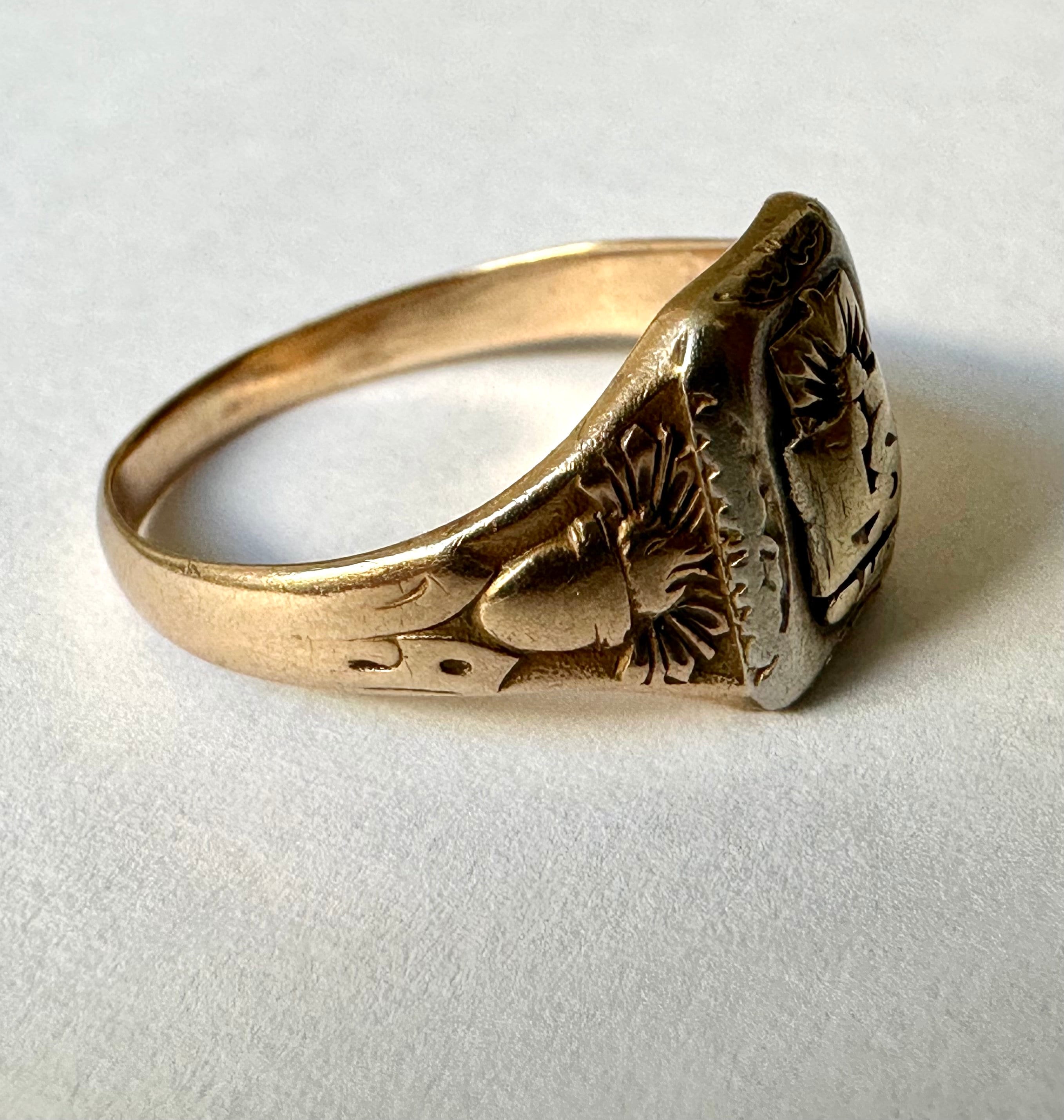 アクセサリー 30s vintage college ring 10k gold 14 30s vintage college ring 10k gold 14