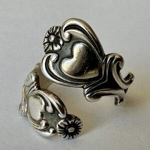 Ribbon Heart Pin Brooch Rhinestone Avon 1970s Large Gold