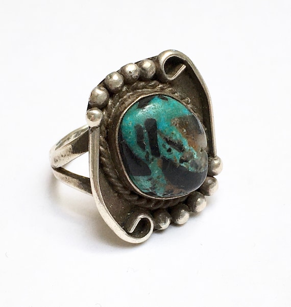 vintage sterling and awesome turquoise southweste… - image 2