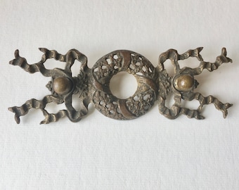 amazing old brass escutcheon