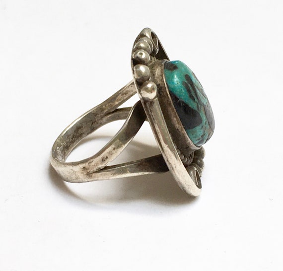 vintage sterling and awesome turquoise southweste… - image 4
