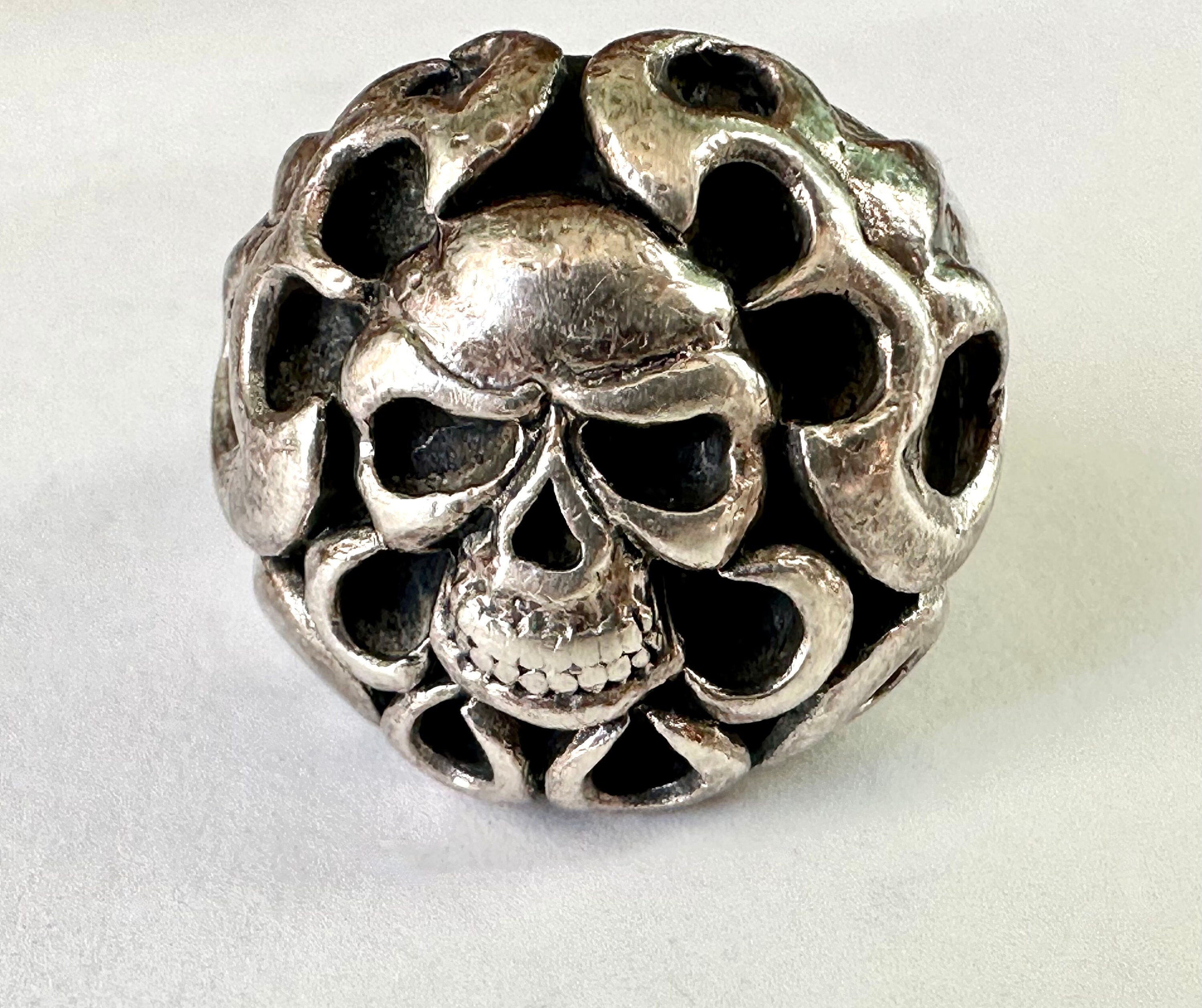 Vintage Punk Sterling Silver Skull Ring – GTHIC