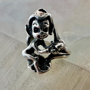 vintage sterling pixie ring, size 6