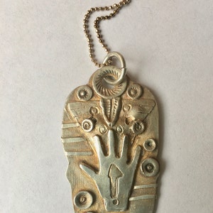 new sterling hand pendant necklace image 1
